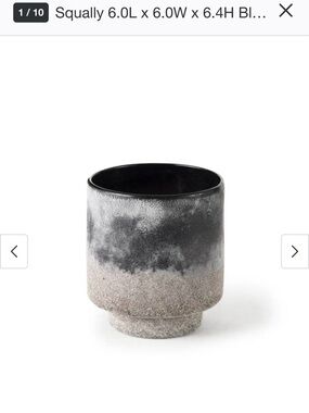 Ceramic Ombre Textured Small Vase
